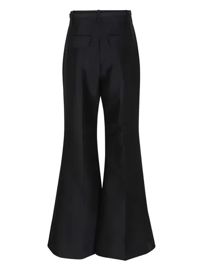 Zimmermann Pantalone A Zampa Hypnotic In Misto Lana Nera Donna In Black