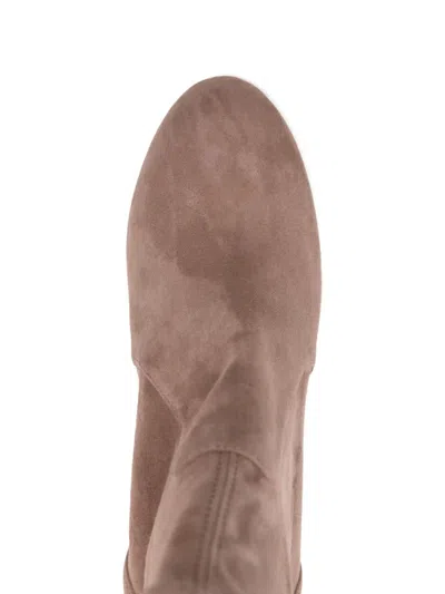 Stuart Weitzman 90mm Block-heel Ankle Boots In Neutral