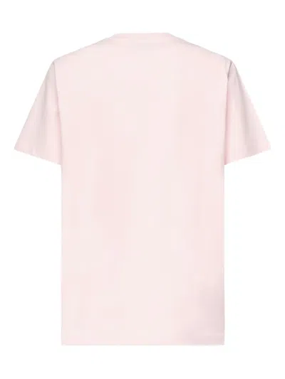 Coperni Embroidered Cotton T-shirt In Pink