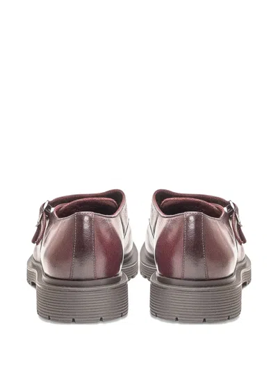 双扣环皮质孟克鞋