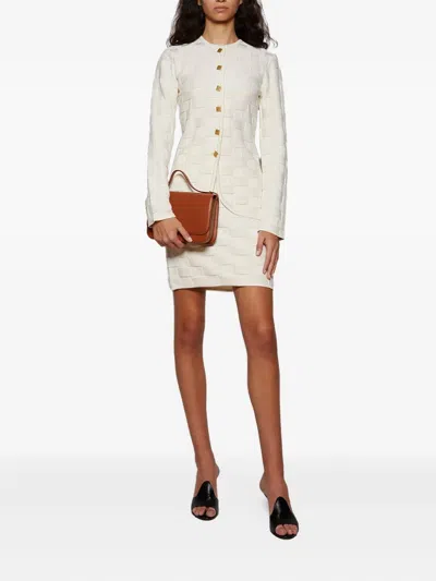 ASH 针织砖形图案迷你半身裙