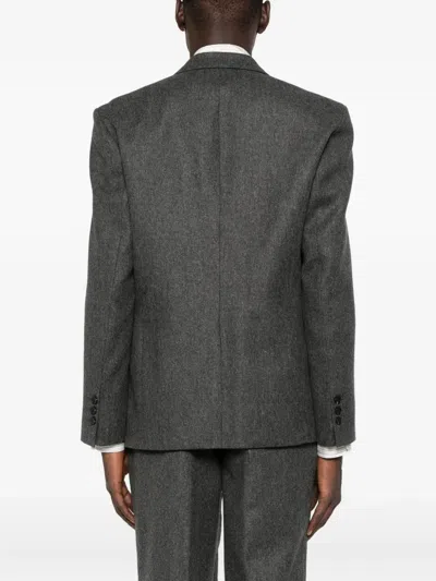 Noyoco Two-button Notched Jacket In Gray