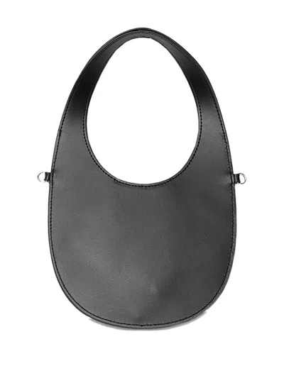 Coperni Curved Mini Tote Detachable Strap In Black