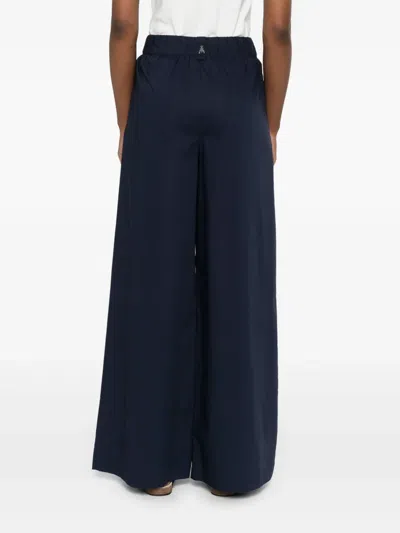 Patrizia Pepe Cotton Trousers In Blue