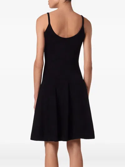 Versace Embellished Scoop-neck Mini Dress In Black