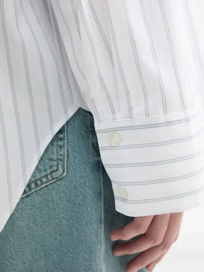 Samsoe & Samsoe Samarika Pinstripe Shirt In White