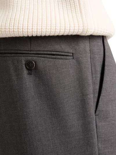 Prada Wool And Silk Pants In Gray