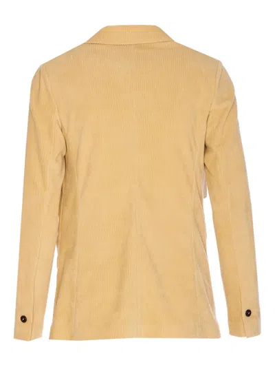 Circolo 1901 Notched Lapel Jacket With Multiple Pockets In Orange