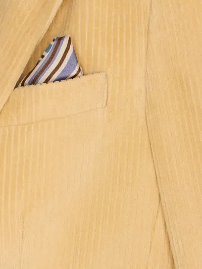 Circolo 1901 Notched Lapel Jacket With Multiple Pockets In Orange