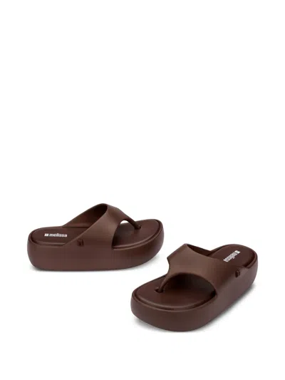 Melissa Free Platform Thong Sandals Bronze
