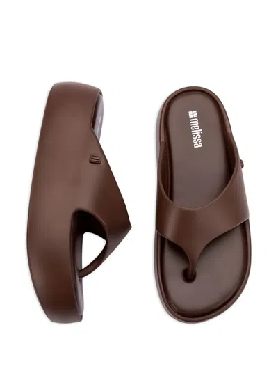 Melissa Free Platform Thong Sandals Bronze