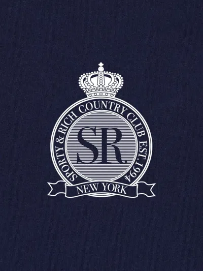 Sporty And Rich Royal Club Disco Shorts In Blue