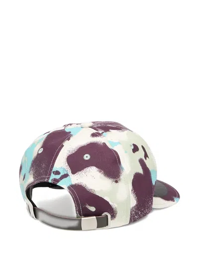 A Bathing Ape Map Camo Baseball Cap In Multi