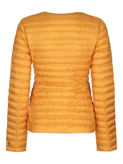 Add Quilted Jacket In Orange