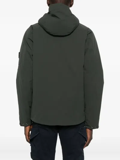 C.p. Company Hooded-neck Padded Jacket In Green