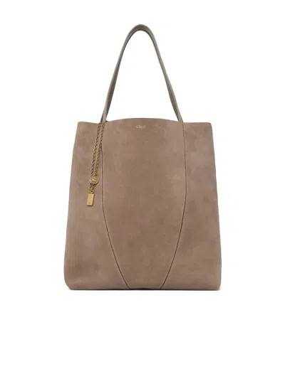 Chloé Chloe Spin Shoulder Bag Women In Brown