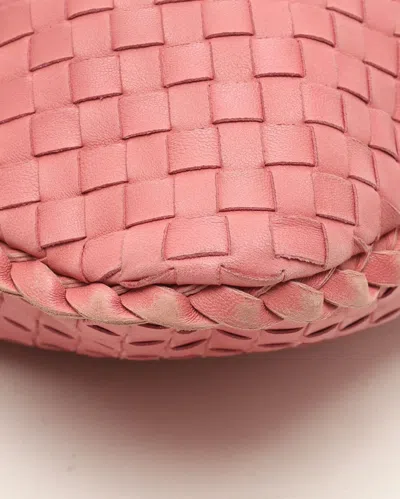 Bottega Veneta Large Intrecciato Hobo Bag In Pink