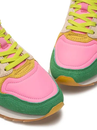 Hoff Santa Marta Panelled Suede Sneakers In Pink