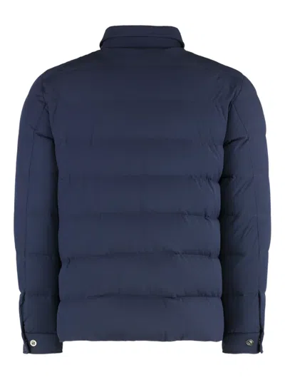 Moorer Quilted Shirt-collar Jacket In Multi
