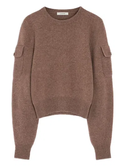 Lemaire Sweater With Pockets In Brown