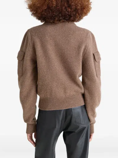 Lemaire Sweater With Pockets In Brown