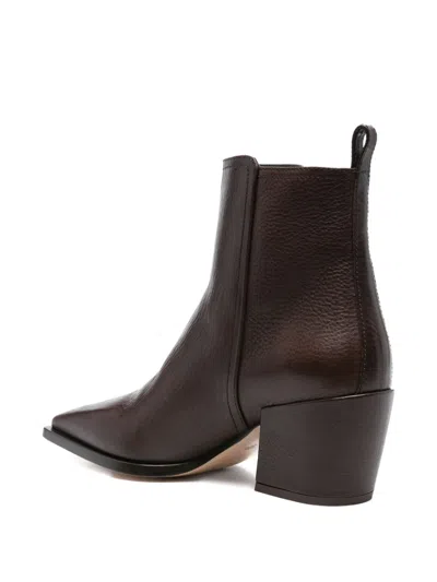 Agl Attilio Giusti Leombruni 70mm Abigail Block-heel Ankle Boots In Brown