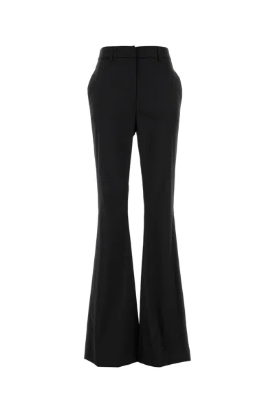 Pt Torino Black Stretch Polyester Blend Pant In Black