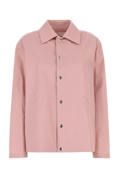 Jil Sander Pink Taffeta Jacket In Pink