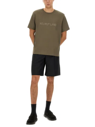 Helmut Lang T-shirt With Logo In Green