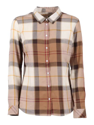 Barbour Bredon Check Button-up Shirt In Brown