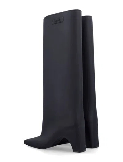 Coperni Bridge Boots In Rubber In Black