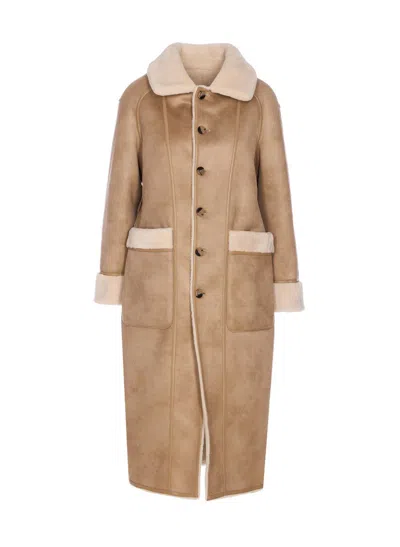 Urbancode Wool Coat In Neutral