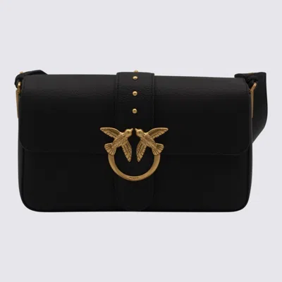 Pinko Love Bag One Medium Handbag In Leather In Black