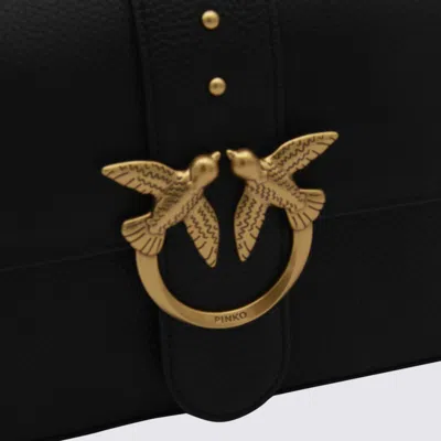 Pinko Love Bag One Medium Handbag In Leather In Black