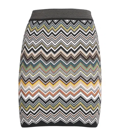 Missoni Mini Skirt With Chevron Pattern In Multi