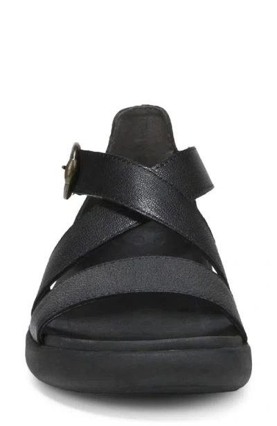 Vionic Harmony Rx Leather Strappy In Black