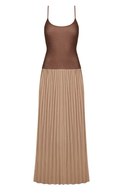 Lioness Renaissance Maxi Dress Chocolate In Brown