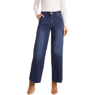 Wit & Wisdom 'ab'solution Skyrise Wide Leg Jeans In Blue