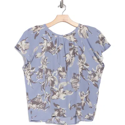 Nordstrom Rack Gathered Crewneck Short Sleeve Top In Multi