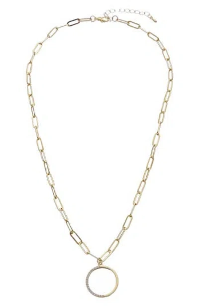 Juvell Circular Pendant Necklace In Gold