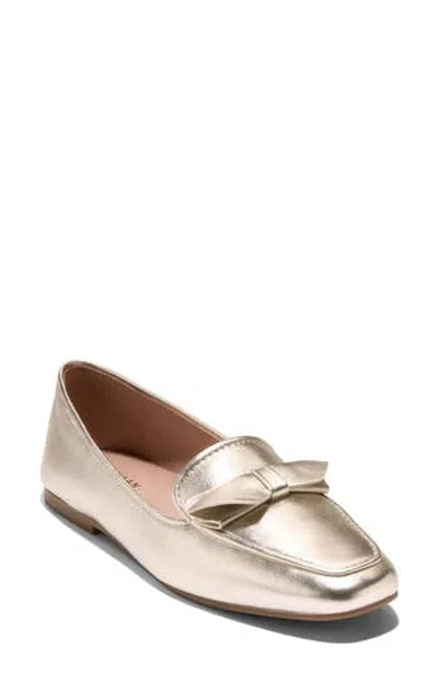 Cole Haan Women's Payson Soft Bow Slip On Loafers In Gold