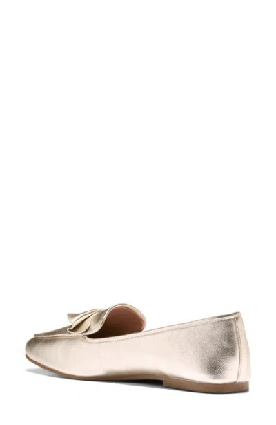 Cole Haan Women's Payson Soft Bow Slip On Loafers In Gold
