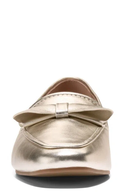 Cole Haan Women's Payson Soft Bow Slip On Loafers In Gold