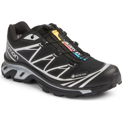 Salomon Performance-driven Xt 6 Gtx Sneakers Featuring Quicklace Technology In Black