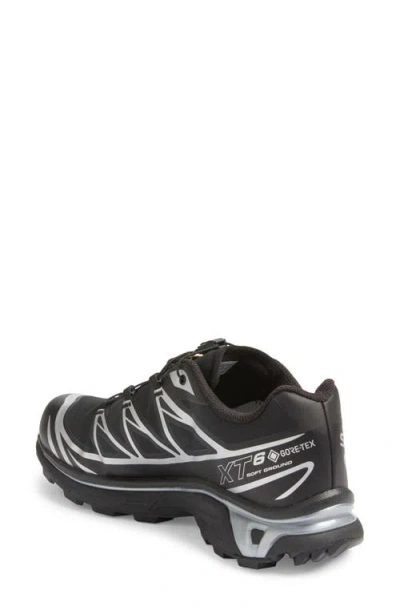 Salomon Performance-driven Xt 6 Gtx Sneakers Featuring Quicklace Technology In Black