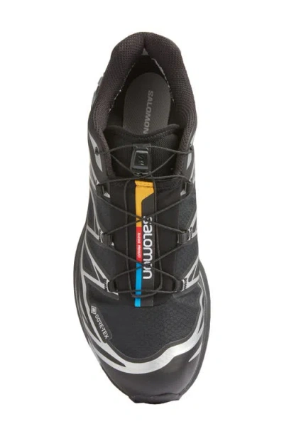 Salomon Performance-driven Xt 6 Gtx Sneakers Featuring Quicklace Technology In Black