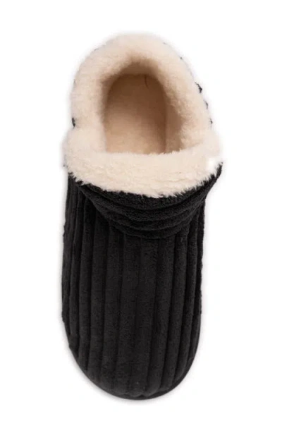 Muk Luks Aveline Slipper Womens Memory Foam Slip-on Slippers In Black