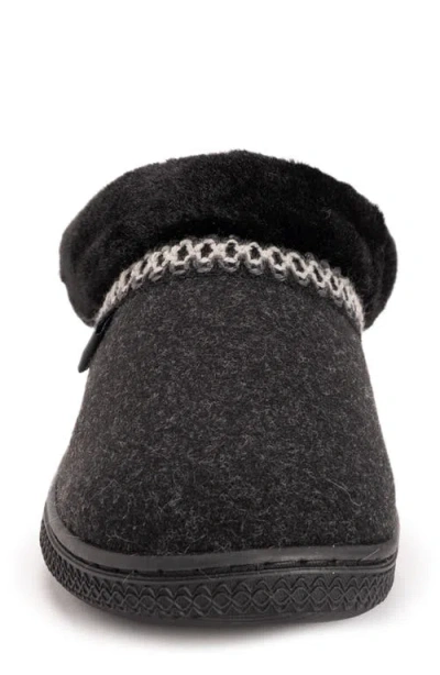 Muk Luks Neira Slipper Womens Memory Foam Slip-on Slippers In Black