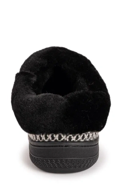 Muk Luks Neira Slipper Womens Memory Foam Slip-on Slippers In Black