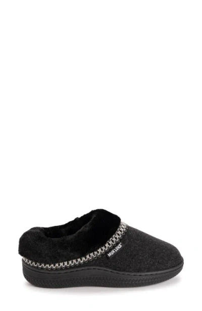 Muk Luks Neira Slipper Womens Memory Foam Slip-on Slippers In Black